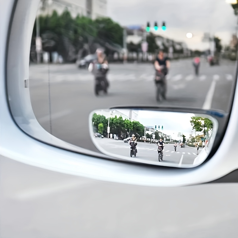 Car Blind Spot Mirror - Motorcycle-Adjustable HD Glass Convex Car Motorcycle