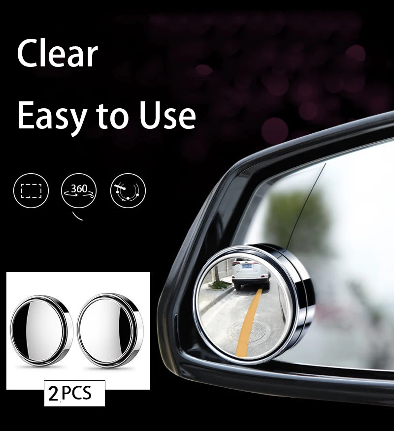 360° Adjustable Wide-Angle Rou - Car Blind Spot Mirror 评论和价格