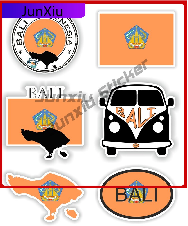 Bali Indonesia Flag Vinyl Deca - Car Accessories Bali 评论和价格