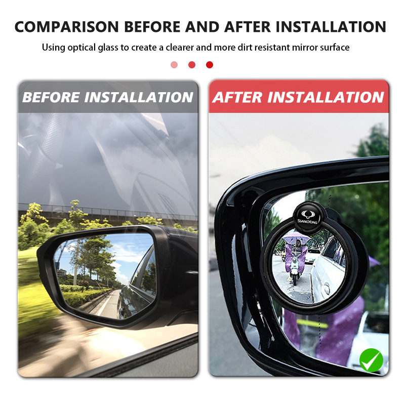 2Pcs Car 360° Rotation Blind S - Car Blind Spot Mirror 评论和价格