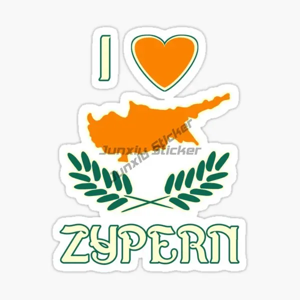Creative Cyprus Flag Map PVC W - Car Accessories Cyprus 评论和价格