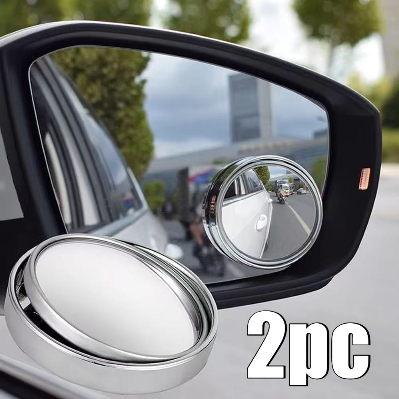 2Pcs Round Frame Convex Blind  - Car Blind Spot Mirror 评论和价格