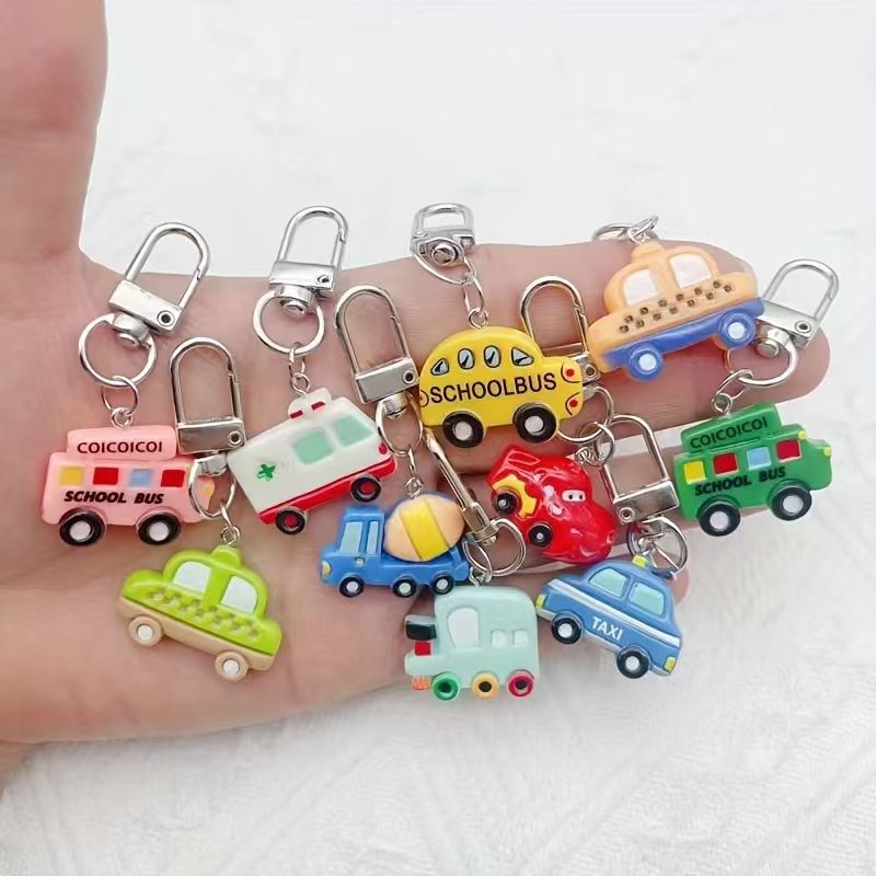 10pcs resin cartoon car keycha - Car Accessories Gifts 评论和价格