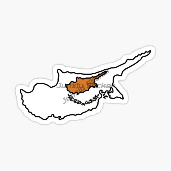 Creative Cyprus Flag Map Water - Car Accessories Cyprus 评论和价格