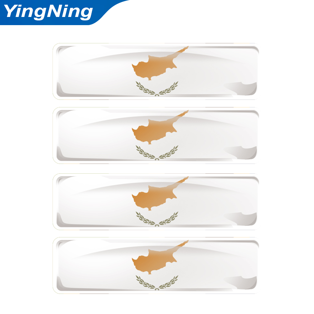 4PCS Cyprus Flag Sticker 3D Do - Car Accessories Cyprus 评论和价格