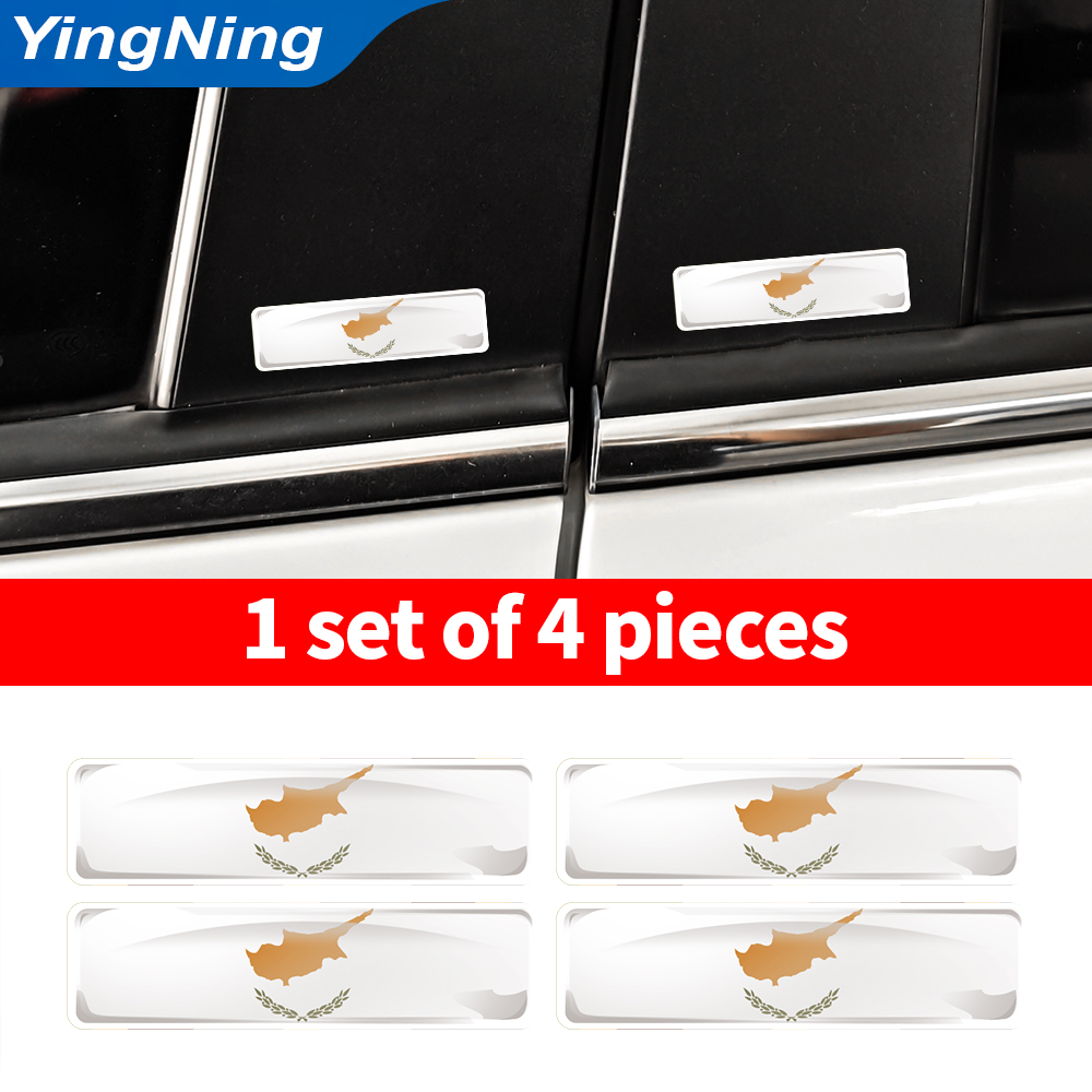 4PCS Cyprus Flag Sticker 3D Do - Car Accessories Cyprus 评论和价格