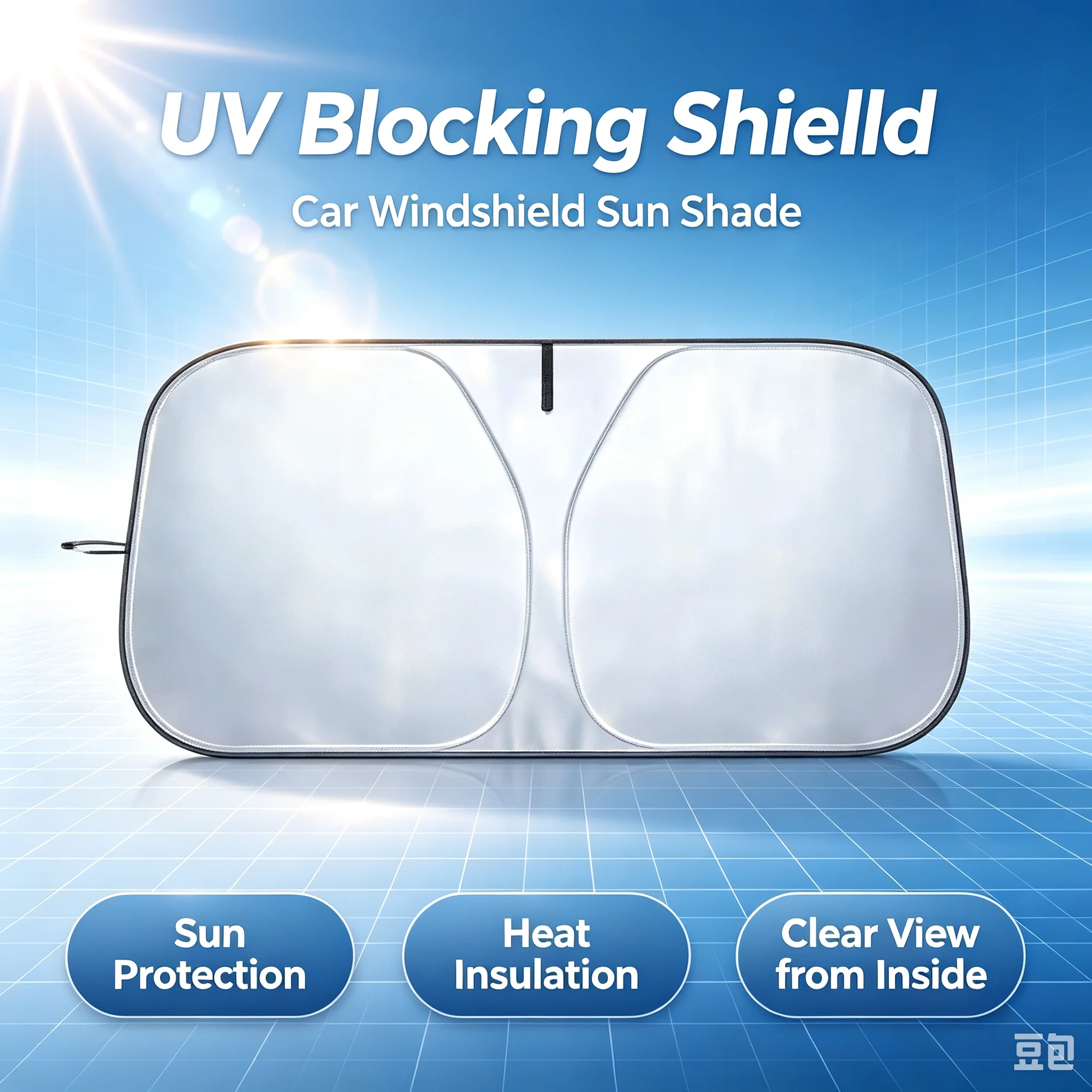 Car Front Window Sunshade UV P - Car Accessories Gifts 评论和价格
