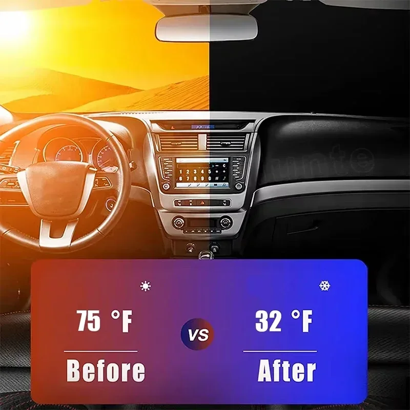 Car Front Window Sunshade UV P - Car Accessories Gifts 评论和价格